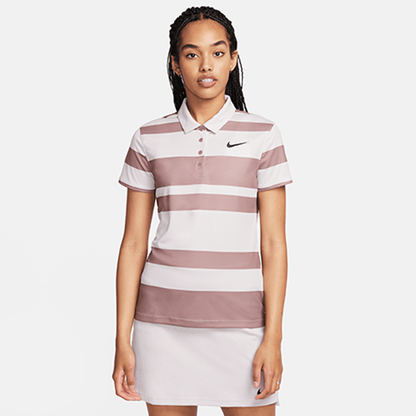 WOMEN'S NIKE DRY-FIT VCTRY SS POLO PRINT