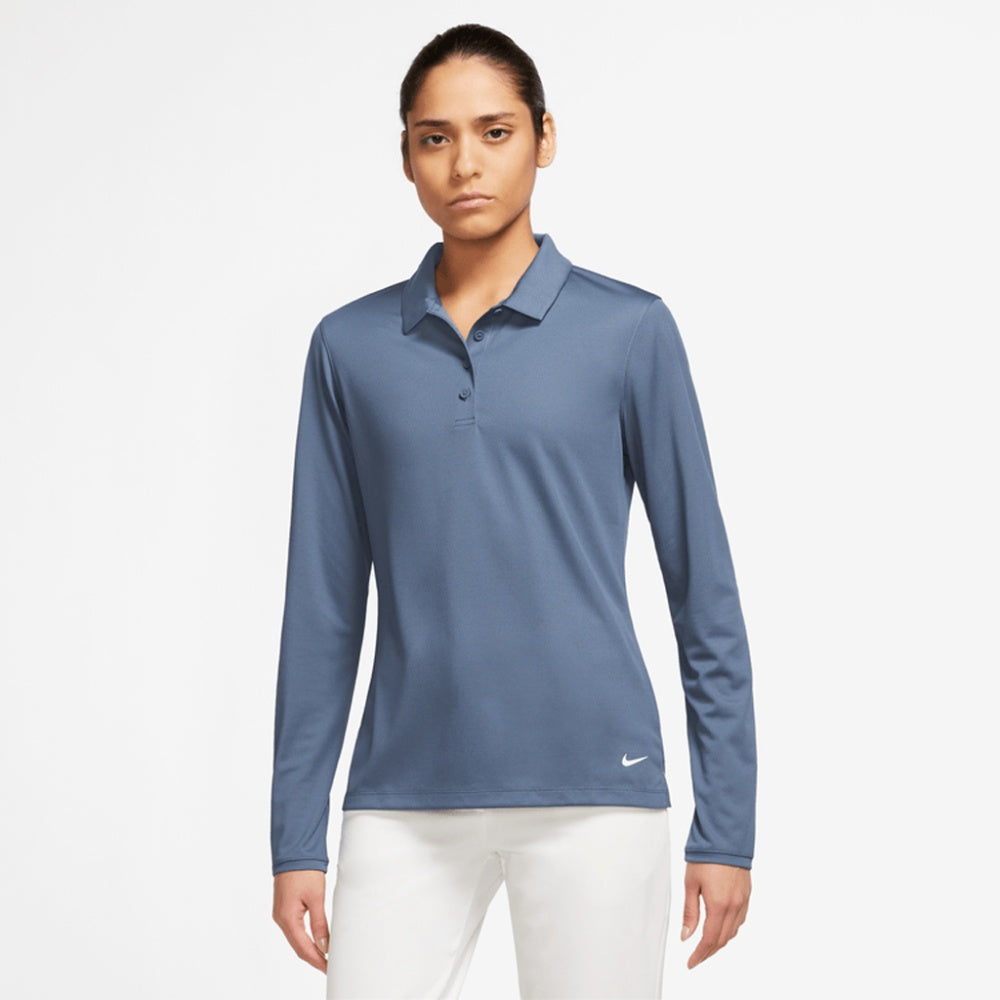 WOMEN'S NIKE DRI-FIT VCTRY LS SLD POLO