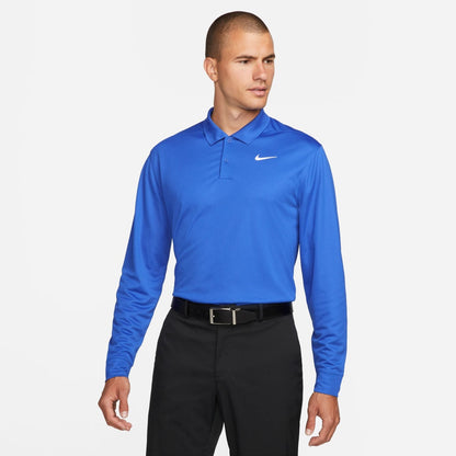 MEN'S NIKE DRI-FIT VCTRY SOLID LS POLO