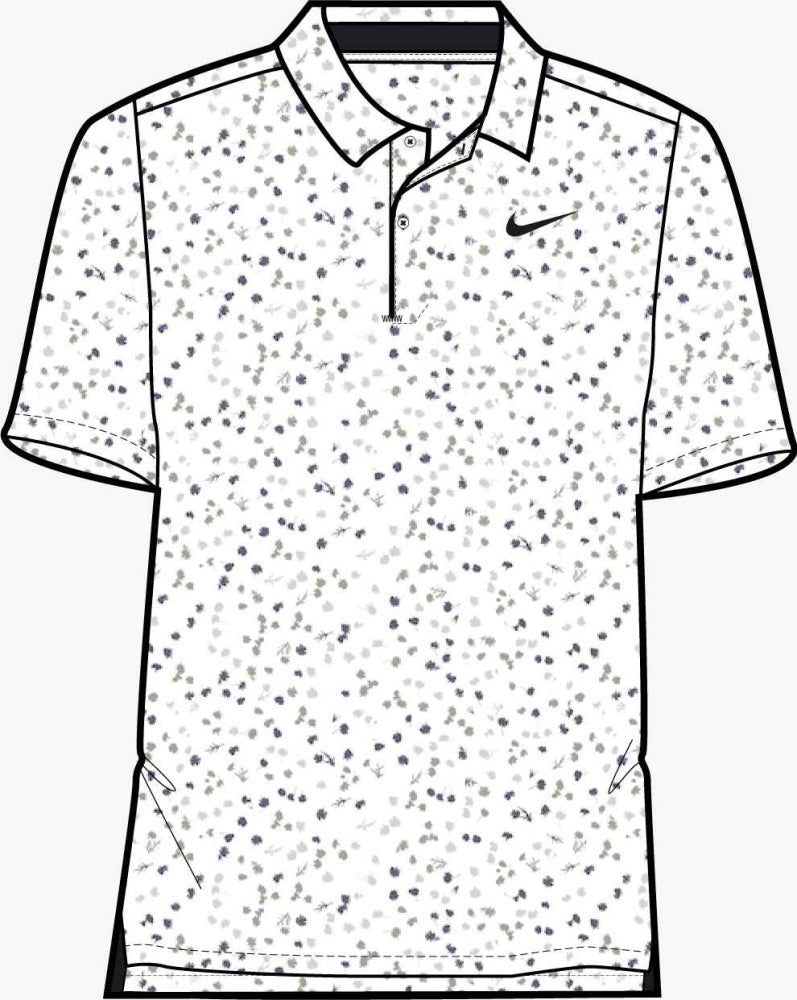 MEN'S NIKE DRI-FIT TOUR POLO MICRO FLORAL