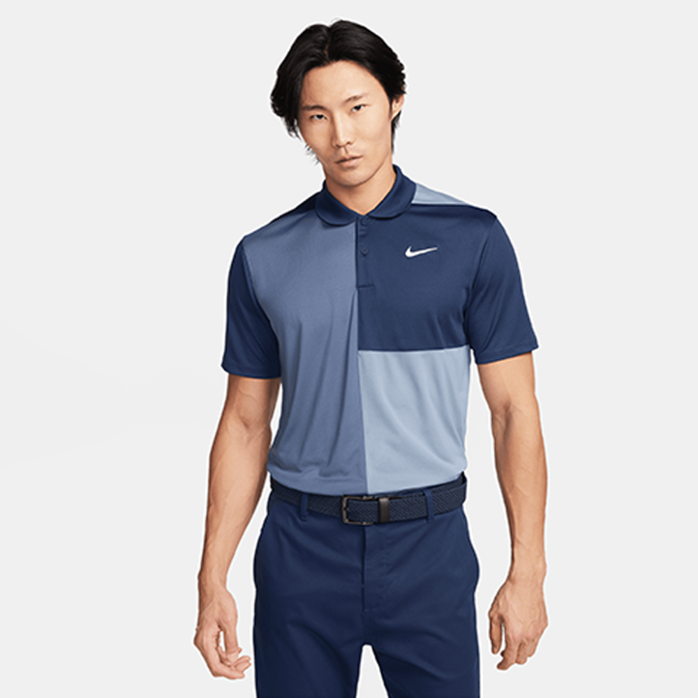 MEN'S NIKE DRI-FIT VICTORY+ POLO BLCKD