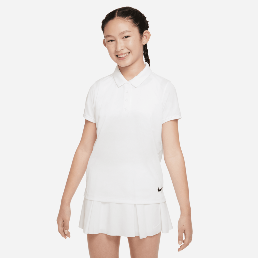 GIRL'S NIKE DRI-FIT VCTRY SS SLD POLO