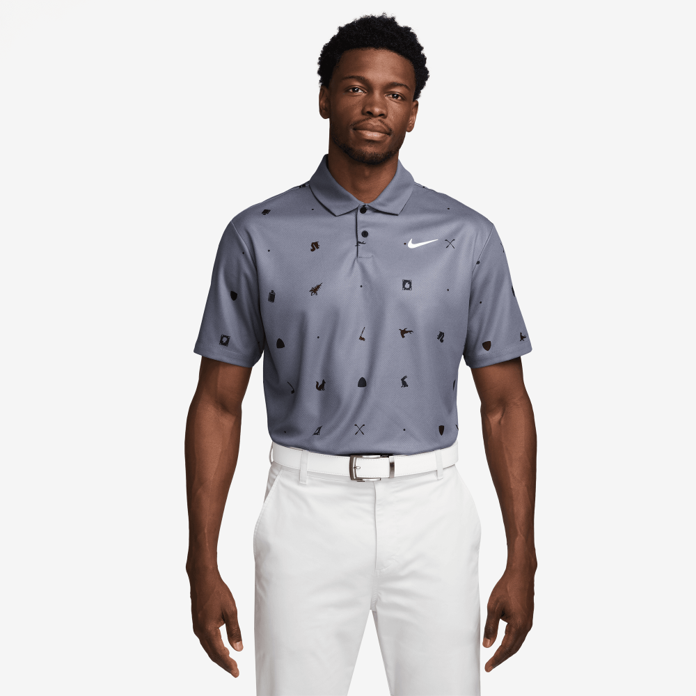 MEN'S NIKE DRI-FIT TOUR POLO ICON PRT