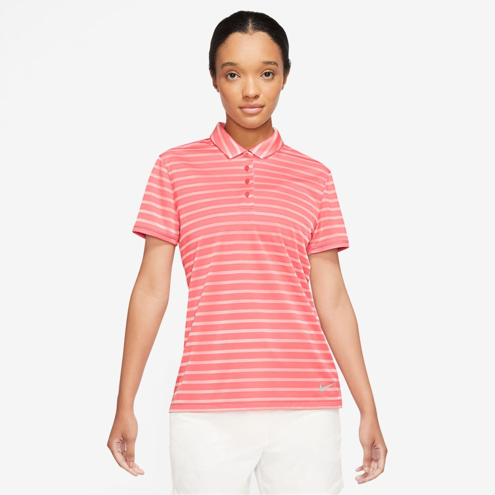 WOMEN'S NIKE DRY-FIT VCTRY SS POLO STRP