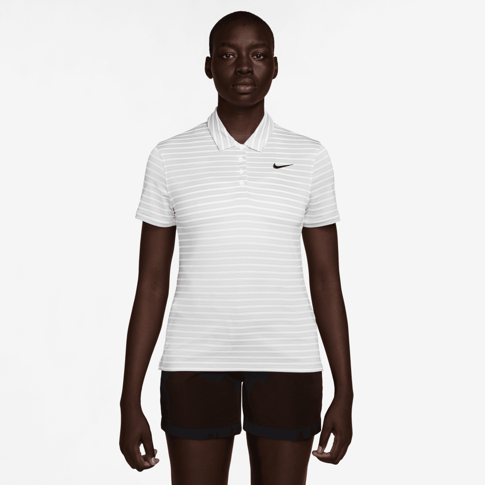 WOMEN'S NIKE DRY-FIT VCTRY SS POLO STRP