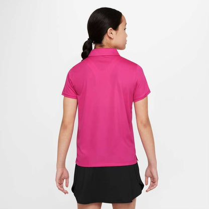 GIRL'S NIKE DRI-FIT VCTRY SS SLD POLO