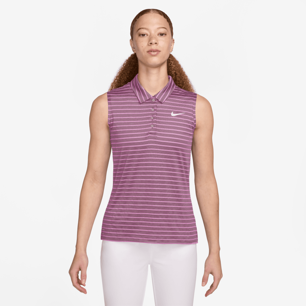 WOMEN'S NIKE DRI-FIT VCTRY SL POLO STRP