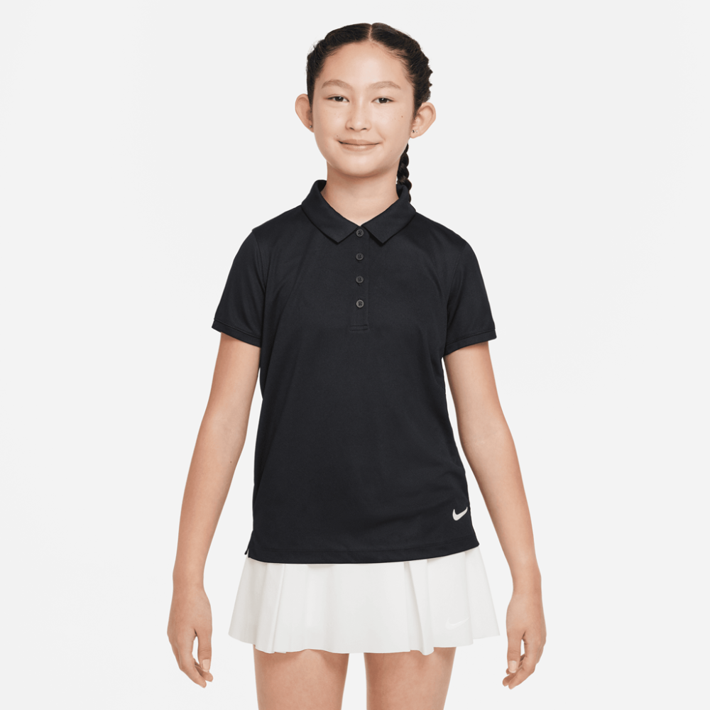 GIRL'S NIKE DRI-FIT VCTRY SS SLD POLO