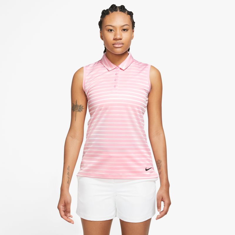 WOMEN'S NIKE DRI-FIT VCTRY SL POLO STRP