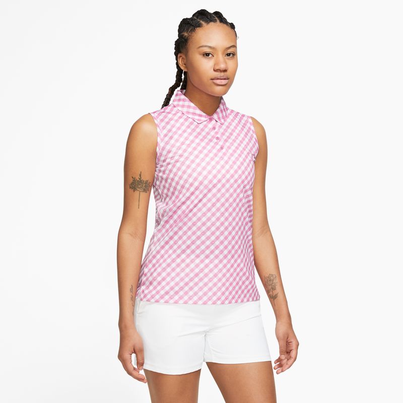 WOMEN'S NIKE DRI-FIT VCTRY SL POLO PRINT