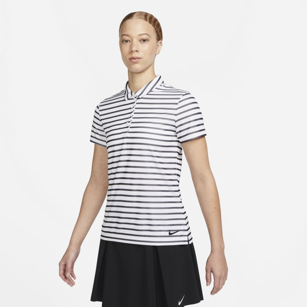 WOMEN'S NIKE DRI-FIT VCTRY SS POLO STRP